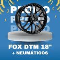 JUEGO DE LLANTAS FOX DTM EN 18" + NEUMÁTICOS