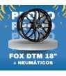 JUEGO DE LLANTAS FOX DTM EN 18" + NEUMÁTICOS