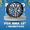 JUEGO DE LLANTAS FOX BMA BLACK POLISHED 18" + NEUMÁTICOS