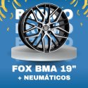 JUEGO DE LLANTAS FOX BMA BLACK POLISH 19" + NEUMÁTICOS