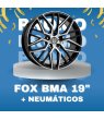 JUEGO DE LLANTAS FOX BMA BLACK POLISH 19" + NEUMÁTICOS