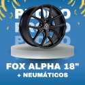JUEGO DE LLANTAS FOX ALPHA 18" + NEUMÁTICOS
