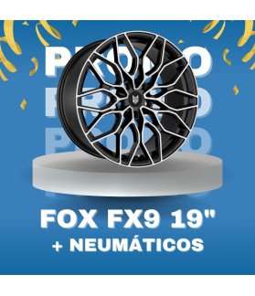 JUEGO DE LLANTAS FOX HI-LITE 18" BLACK + NEUMÁTICOS