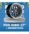 JUEGO DE LLANTAS FOX HIRO 17" + NEUMÁTICOS