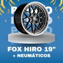 JUEGO DE LLANTAS FOX HIRO 19" + NEUMÁTICOS